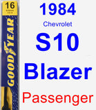 Passenger Wiper Blade for 1984 Chevrolet S10 Blazer - Premium