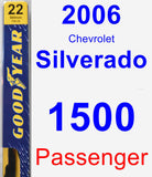 Passenger Wiper Blade for 2006 Chevrolet Silverado 1500 - Premium