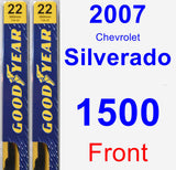 Front Wiper Blade Pack for 2007 Chevrolet Silverado 1500 - Premium