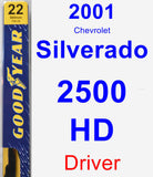 Driver Wiper Blade for 2001 Chevrolet Silverado 2500 HD - Premium