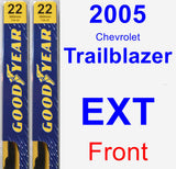 Front Wiper Blade Pack for 2005 Chevrolet Trailblazer EXT - Premium
