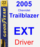 Driver Wiper Blade for 2005 Chevrolet Trailblazer EXT - Premium
