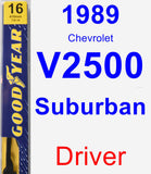 Driver Wiper Blade for 1989 Chevrolet V2500 Suburban - Premium