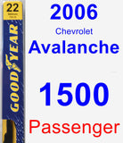 Passenger Wiper Blade for 2006 Chevrolet Avalanche 1500 - Premium