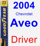 Driver Wiper Blade for 2004 Chevrolet Aveo - Premium