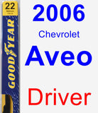 Driver Wiper Blade for 2006 Chevrolet Aveo - Premium