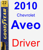 Driver Wiper Blade for 2010 Chevrolet Aveo - Premium