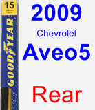 Rear Wiper Blade for 2009 Chevrolet Aveo5 - Premium