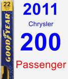 Passenger Wiper Blade for 2011 Chrysler 200 - Premium