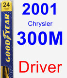 Driver Wiper Blade for 2001 Chrysler 300M - Premium