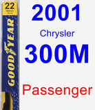 Passenger Wiper Blade for 2001 Chrysler 300M - Premium