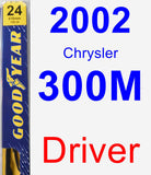 Driver Wiper Blade for 2002 Chrysler 300M - Premium