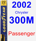 Passenger Wiper Blade for 2002 Chrysler 300M - Premium