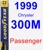 Passenger Wiper Blade for 1999 Chrysler 300M - Premium