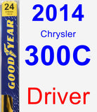 Driver Wiper Blade for 2014 Chrysler 300C - Premium