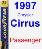 Passenger Wiper Blade for 1997 Chrysler Cirrus - Premium