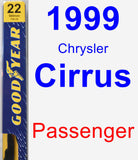 Passenger Wiper Blade for 1999 Chrysler Cirrus - Premium