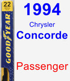 Passenger Wiper Blade for 1994 Chrysler Concorde - Premium