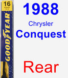 Rear Wiper Blade for 1988 Chrysler Conquest - Premium