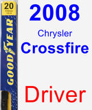 Driver Wiper Blade for 2008 Chrysler Crossfire - Premium