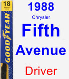 Driver Wiper Blade for 1988 Chrysler Fifth Avenue - Premium