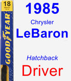 Driver Wiper Blade for 1985 Chrysler LeBaron - Premium
