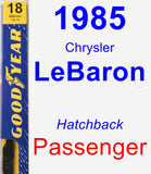 Passenger Wiper Blade for 1985 Chrysler LeBaron - Premium