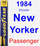 Passenger Wiper Blade for 1984 Chrysler New Yorker - Premium