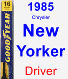 Driver Wiper Blade for 1985 Chrysler New Yorker - Premium