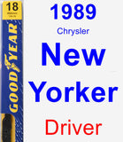 Driver Wiper Blade for 1989 Chrysler New Yorker - Premium