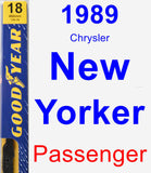 Passenger Wiper Blade for 1989 Chrysler New Yorker - Premium