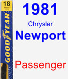 Passenger Wiper Blade for 1981 Chrysler Newport - Premium