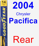 Rear Wiper Blade for 2004 Chrysler Pacifica - Premium