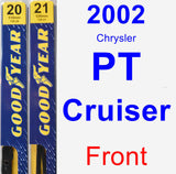 Front Wiper Blade Pack for 2002 Chrysler PT Cruiser - Premium