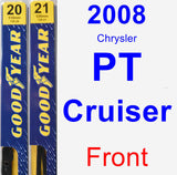 Front Wiper Blade Pack for 2008 Chrysler PT Cruiser - Premium