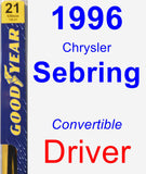 Driver Wiper Blade for 1996 Chrysler Sebring - Premium