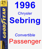 Passenger Wiper Blade for 1996 Chrysler Sebring - Premium