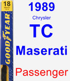 Passenger Wiper Blade for 1989 Chrysler TC Maserati - Premium