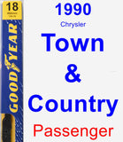 Passenger Wiper Blade for 1990 Chrysler Town & Country - Premium