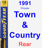 Rear Wiper Blade for 1991 Chrysler Town & Country - Premium