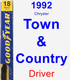 Driver Wiper Blade for 1992 Chrysler Town & Country - Premium