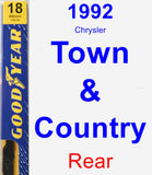 Rear Wiper Blade for 1992 Chrysler Town & Country - Premium