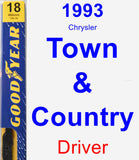 Driver Wiper Blade for 1993 Chrysler Town & Country - Premium