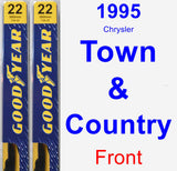 Front Wiper Blade Pack for 1995 Chrysler Town & Country - Premium