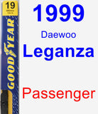 Passenger Wiper Blade for 1999 Daewoo Leganza - Premium