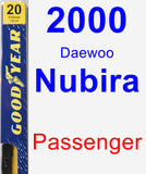 Passenger Wiper Blade for 2000 Daewoo Nubira - Premium