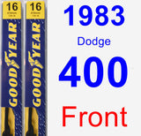 Front Wiper Blade Pack for 1983 Dodge 400 - Premium