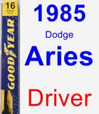 Driver Wiper Blade for 1985 Dodge Aries - Premium