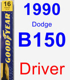 Driver Wiper Blade for 1990 Dodge B150 - Premium