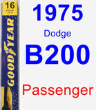 Passenger Wiper Blade for 1975 Dodge B200 - Premium